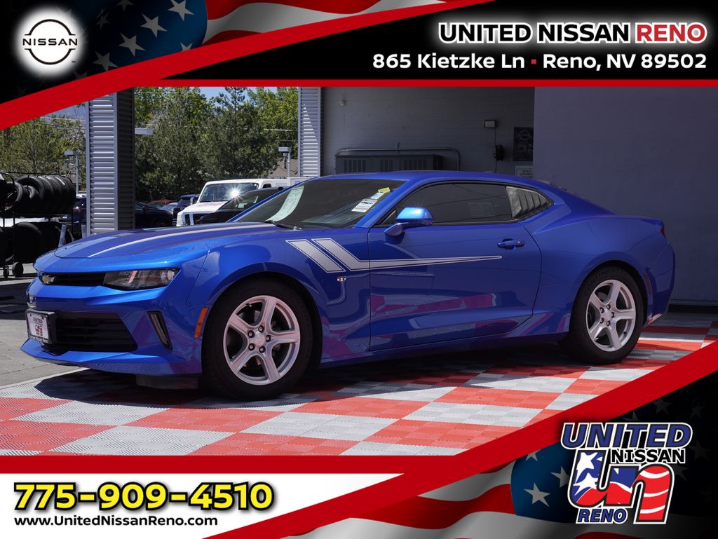 Hyper Blue Metallic 2017 Chevrolet Camaro Coupe Rear-Wheel Drive 8-Speed Automatic
