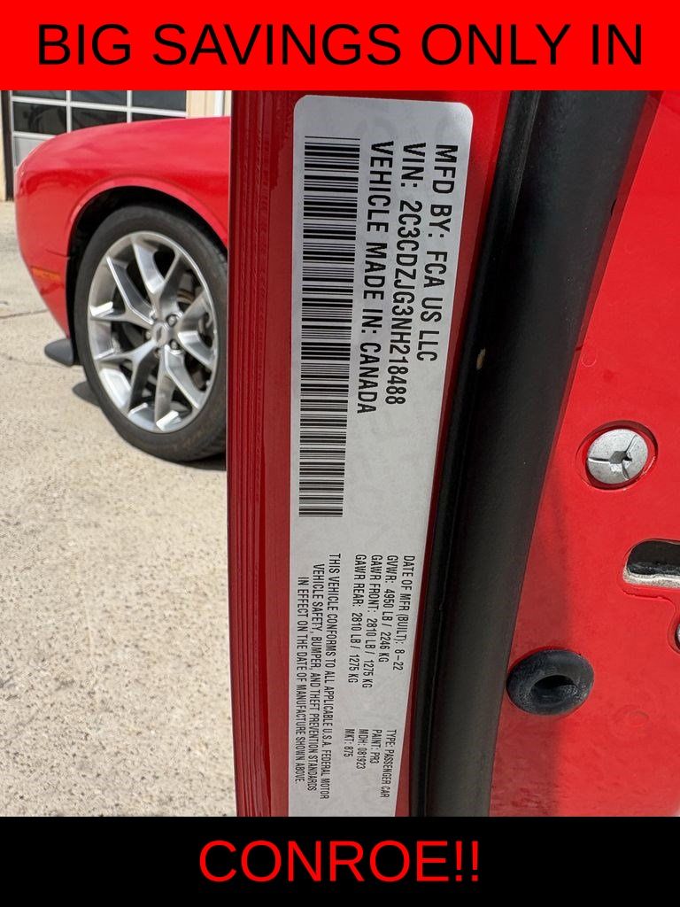 2022 Dodge Challenger GT Red at DeMontrond Auto Country