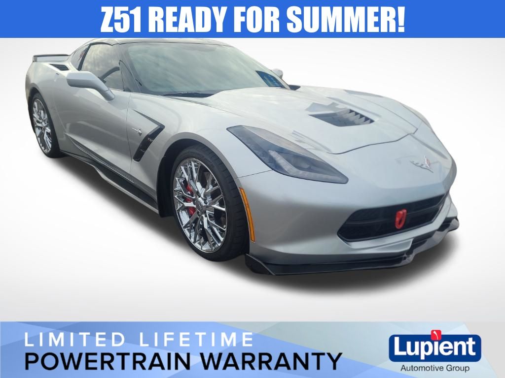 Blade Silver Metallic 2017 Chevrolet Corvette Stingray Z51 1LT Coupe RWD Coupe Rear-Wheel Drive 8-Speed Automatic