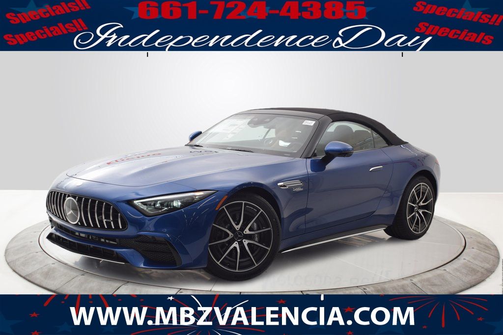 Starling Blue Metallic 2026 Mercedes-Benz SL-Class Convertible Rear-Wheel Drive 9-Speed Automatic