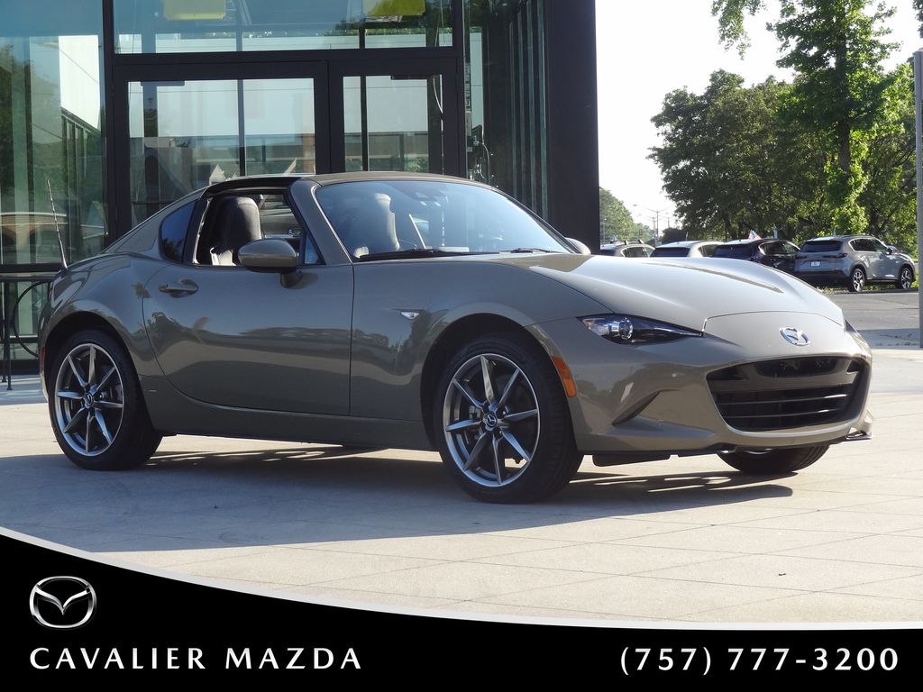 Zircon Sand Metallic 2023 Mazda MX-5 Miata RF Grand Touring RWD Convertible Rear-Wheel Drive Automatic