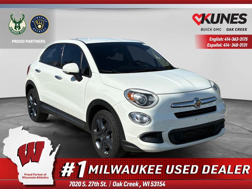 Bianco Gelato (White Clear Coat) 2016 FIAT 500X SUV / Crossover Front-Wheel Drive 6-Speed Manual