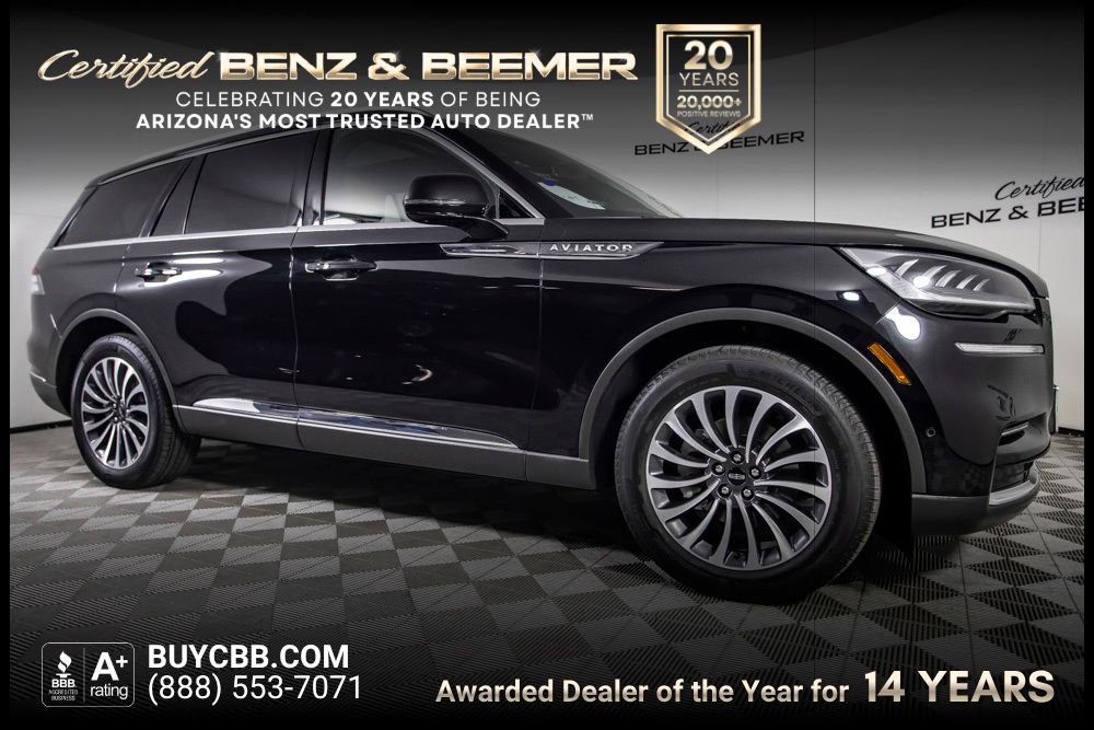 Black Metallic 2023 Lincoln Aviator SUV / Crossover All-Wheel Drive Automatic