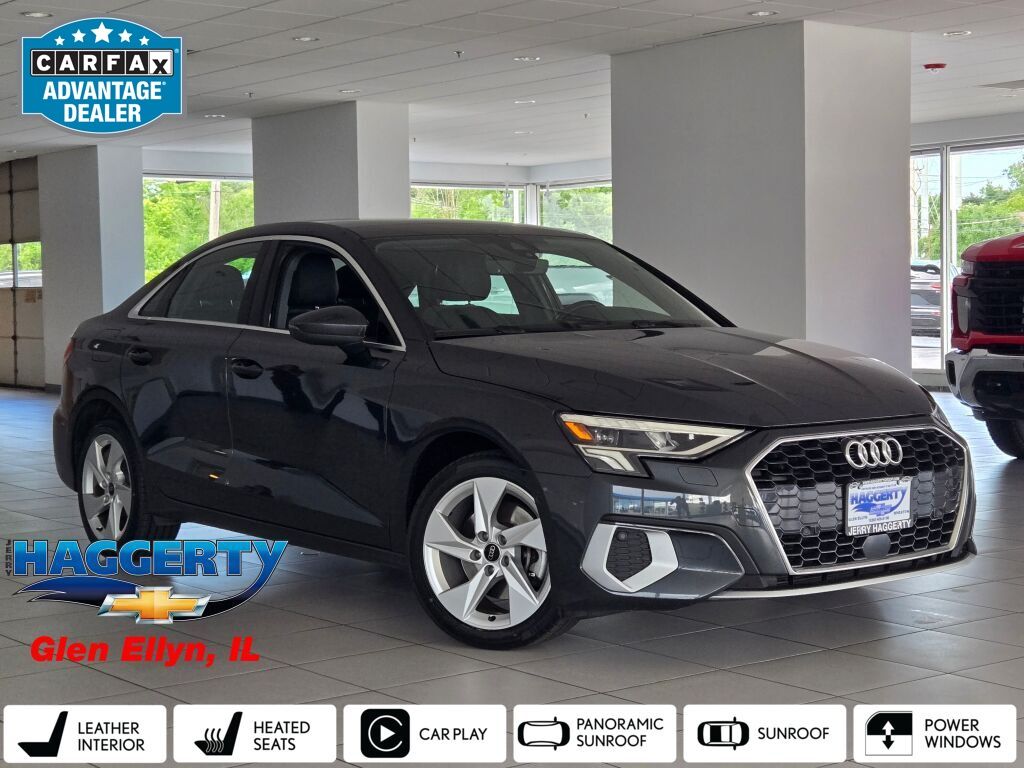 Manhattan Gray Metallic 2024 Audi A3 Sedan Front-Wheel Drive 7-Speed Automatic