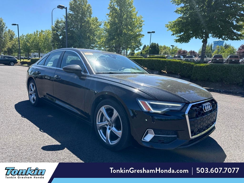 Brilliant Black 2024 Audi A6 Sedan All-Wheel Drive 7-Speed Automatic