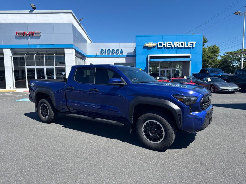 Blue 2025 Toyota Tacoma TRD Off-Road Double Cab 4WD Pickup Truck Four-Wheel Drive 8-Speed Automatic