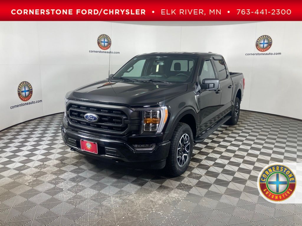 Agate Black Metallic 2023 Ford F-150 XLT SuperCrew 4WD Pickup Truck Four-Wheel Drive Automatic