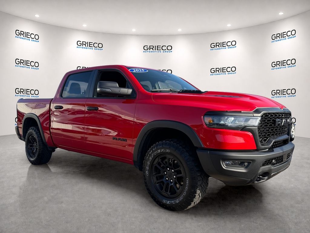 Flame Red Clearcoat 2025 RAM 1500 Pickup Truck Four-Wheel Drive 8-Speed Automatic