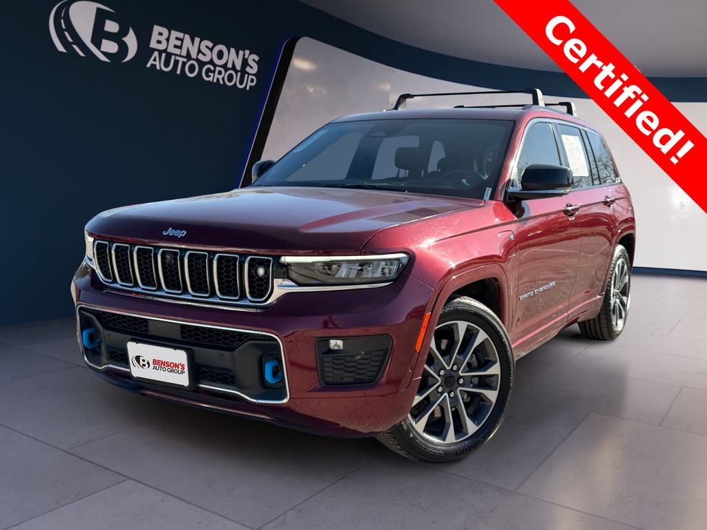 Velvet Red Pearlcoat 2022 Jeep Grand Cherokee 4xe Overland 4WD SUV / Crossover Four-Wheel Drive 8-Speed Automatic