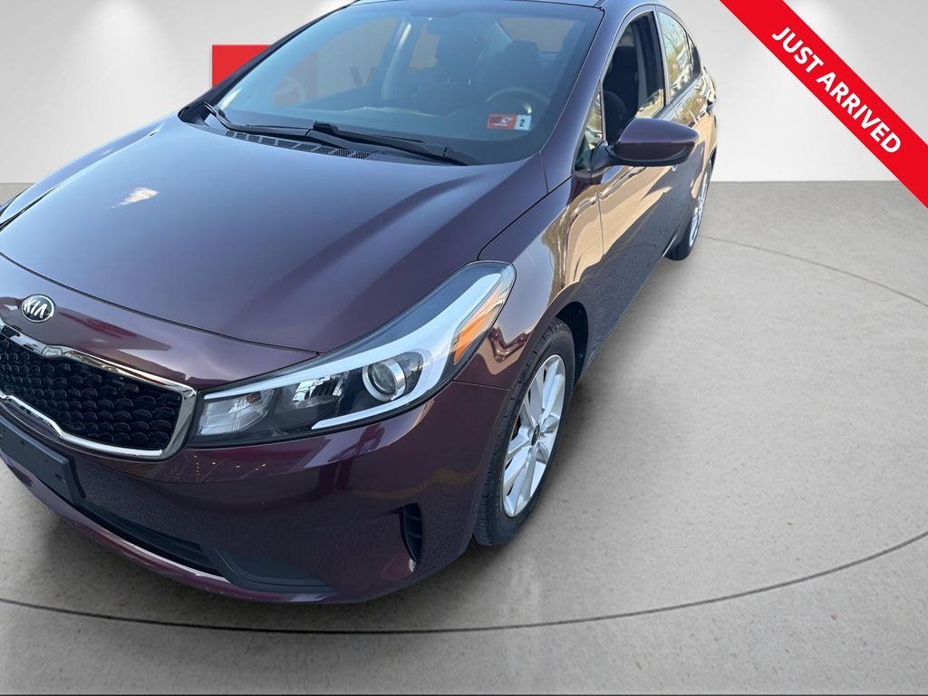 Garnet Red 2017 Kia Forte LX Sedan Front-Wheel Drive 6-Speed Automatic