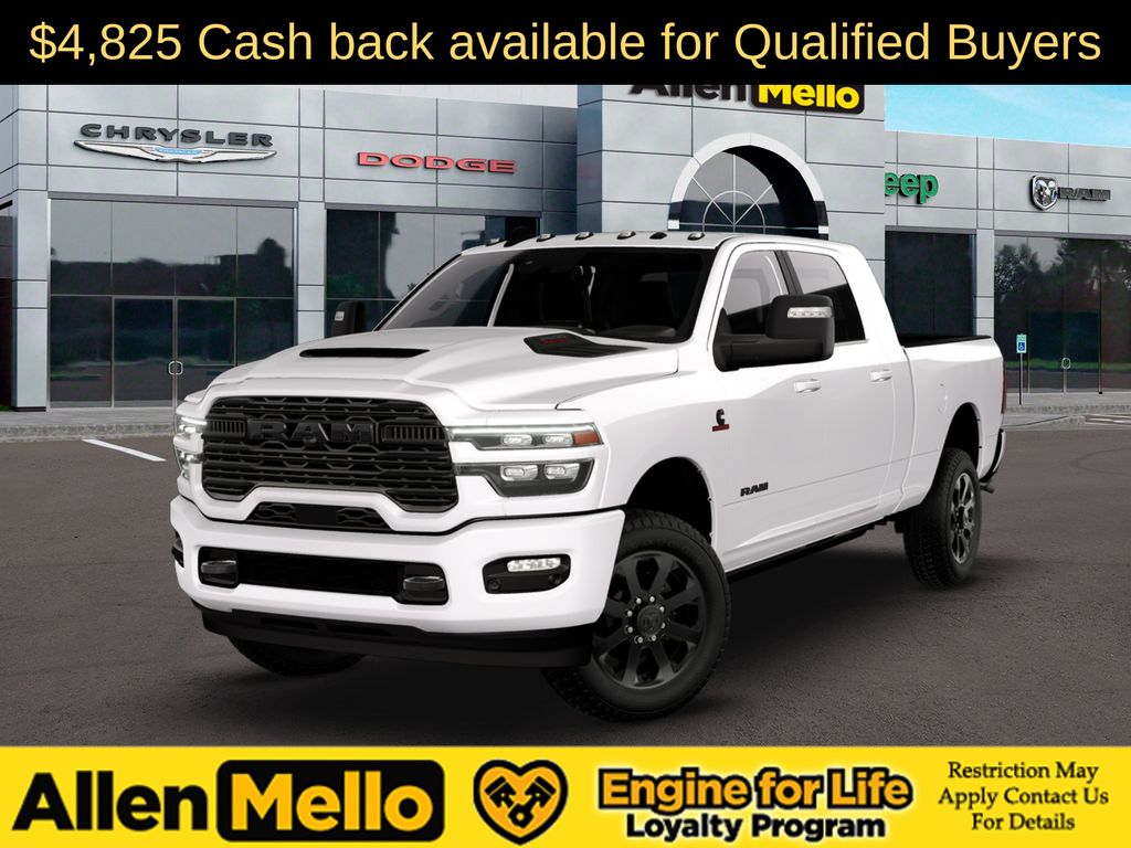 Bright White Clearcoat 2026 RAM 2500 Pickup Truck Four-Wheel Drive 8-Speed Automatic