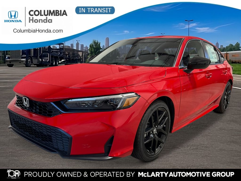 Rallye Red 2026 Honda Civic Sedan Front-Wheel Drive Continuously Variable Transmission