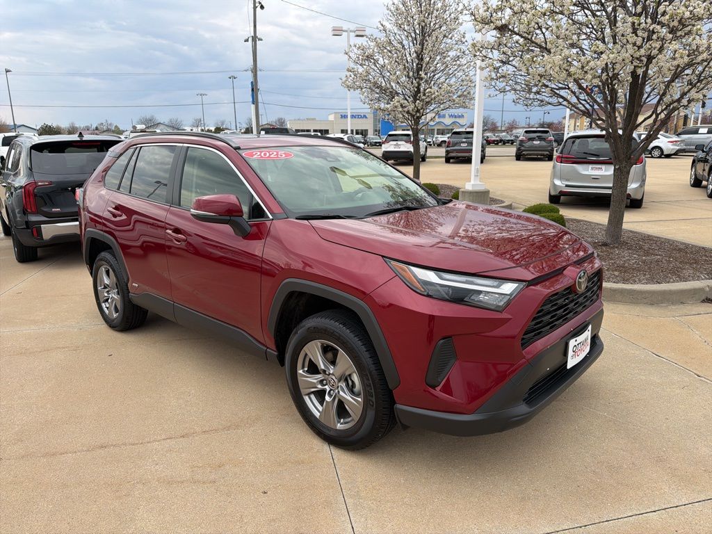 Red (Ruby Flare Pearl) 2025 Toyota RAV4 Hybrid XLE AWD SUV / Crossover All-Wheel Drive Continuously Variable Transmission