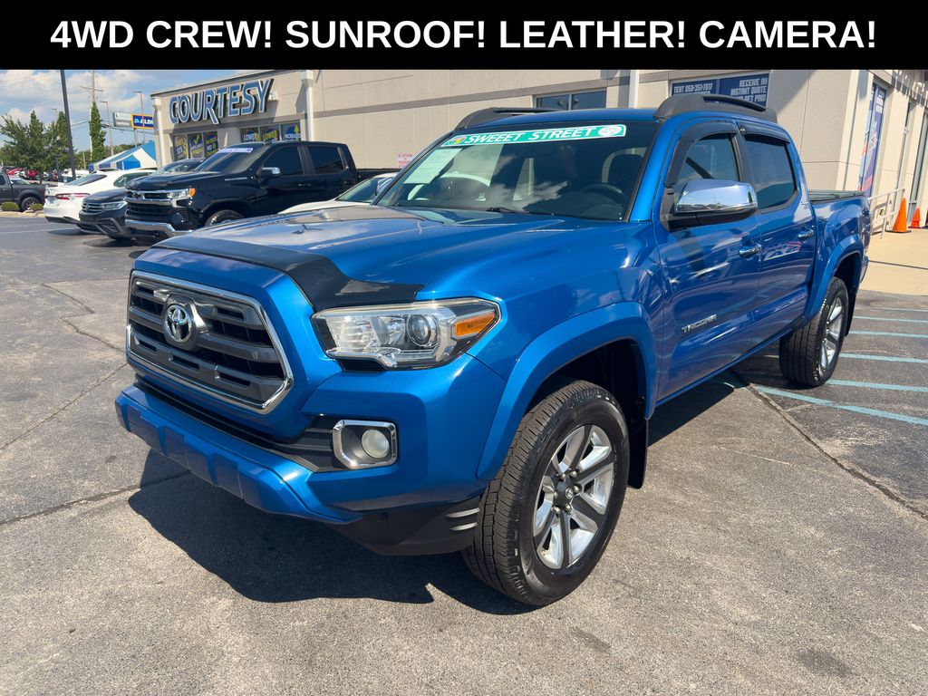 Blazing Blue 2017 Toyota Tacoma Pickup Truck Four-Wheel Drive 6-Speed Automatic