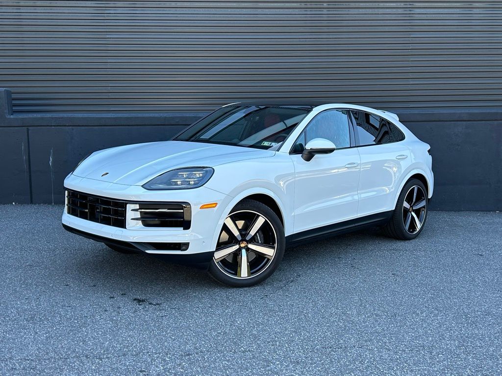 White 2025 Porsche Cayenne Coupe AWD Coupe All-Wheel Drive 8-Speed Automatic