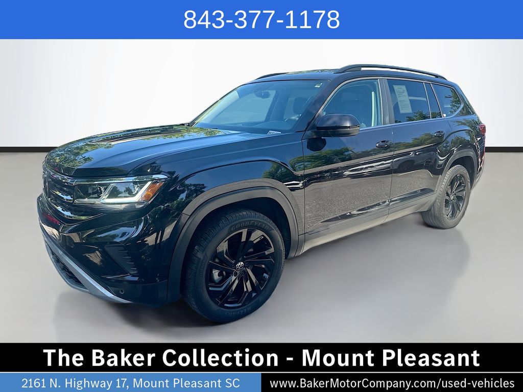 Deep Black Pearl 2023 Volkswagen Atlas 8-Speed Automatic