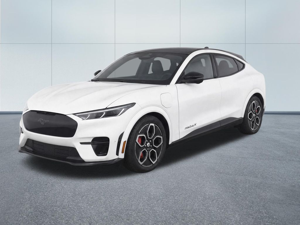 White Metallic 2023 Ford Mustang Mach-E SUV / Crossover All-Wheel Drive Automatic