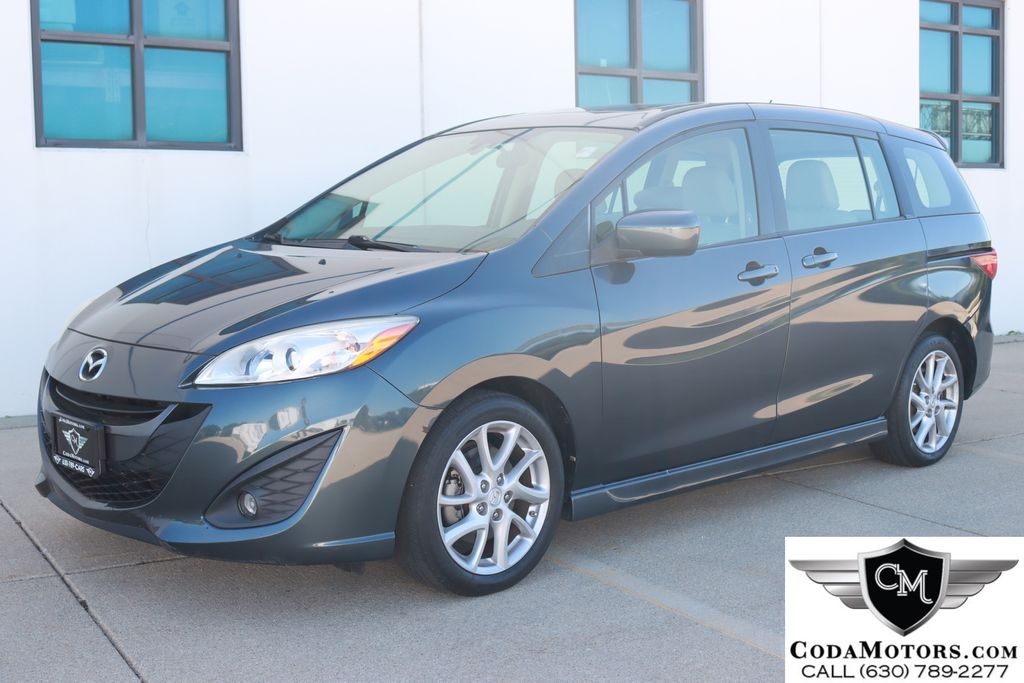 Metropolitan Gray Mica 2012 Mazda MAZDA5 Grand Touring Minivan Front-Wheel Drive 5-Speed Automatic Overdrive