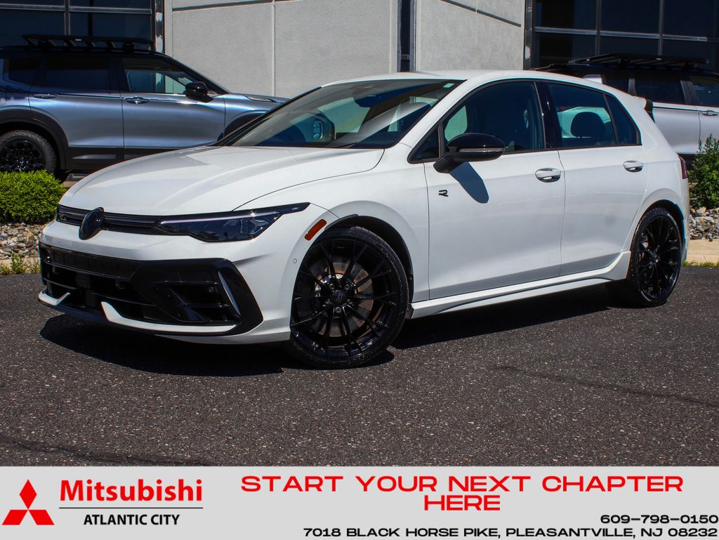 Pure White 2025 Volkswagen Golf R Hatchback All-Wheel Drive 7-Speed Dual Clutch