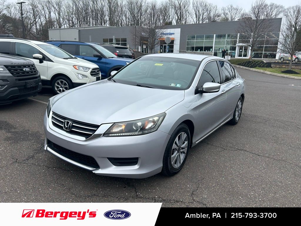 Silver 2014 Honda Accord LX Sedan Front-Wheel Drive Continuously Variable Transmission