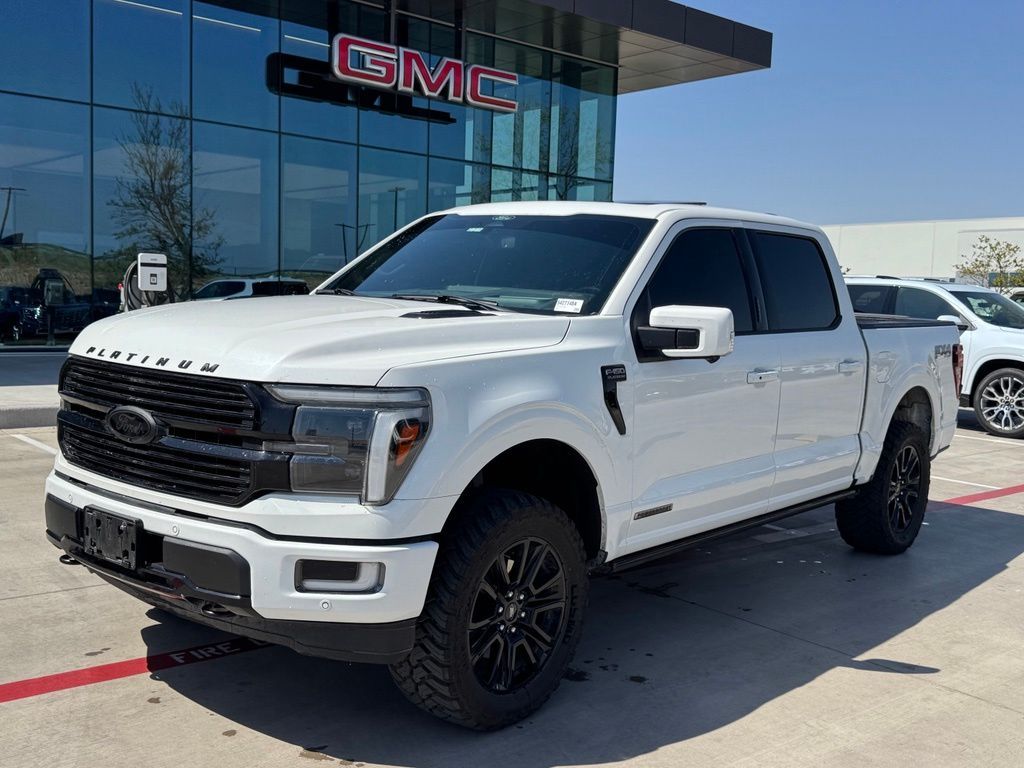 White Metallic 2024 Ford F-150 Pickup Truck Four-Wheel Drive Automatic