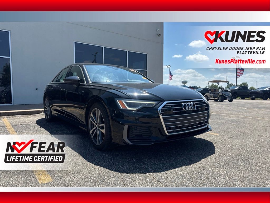 Black Metallic 2021 Audi A6 Sedan All-Wheel Drive 7-Speed Automatic