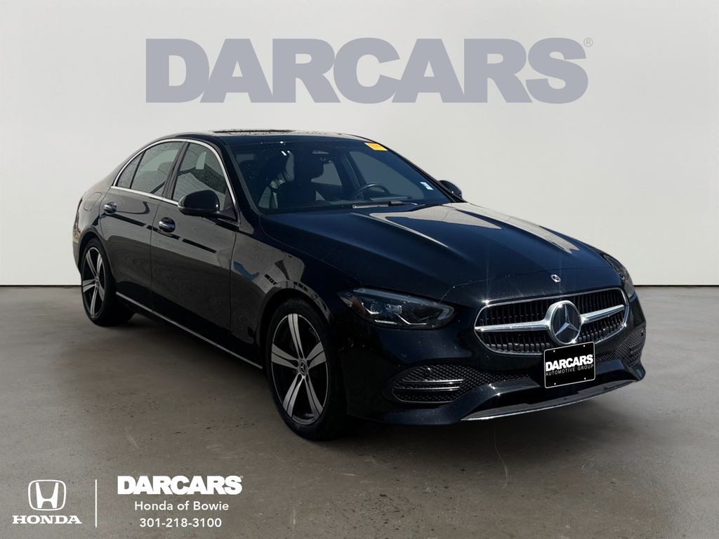 Black 2025 Mercedes-Benz C-Class Sedan All-Wheel Drive 9-Speed Automatic