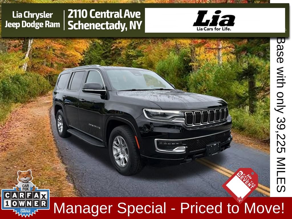 Diamond Black Crystal Pearlcoat 2023 Jeep Wagoneer SUV / Crossover Four-Wheel Drive 8-Speed Automatic