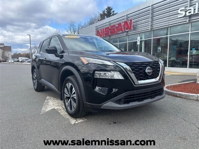 Super Black 2023 Nissan Rogue SV AWD SUV / Crossover All-Wheel Drive Continuously Variable Transmission