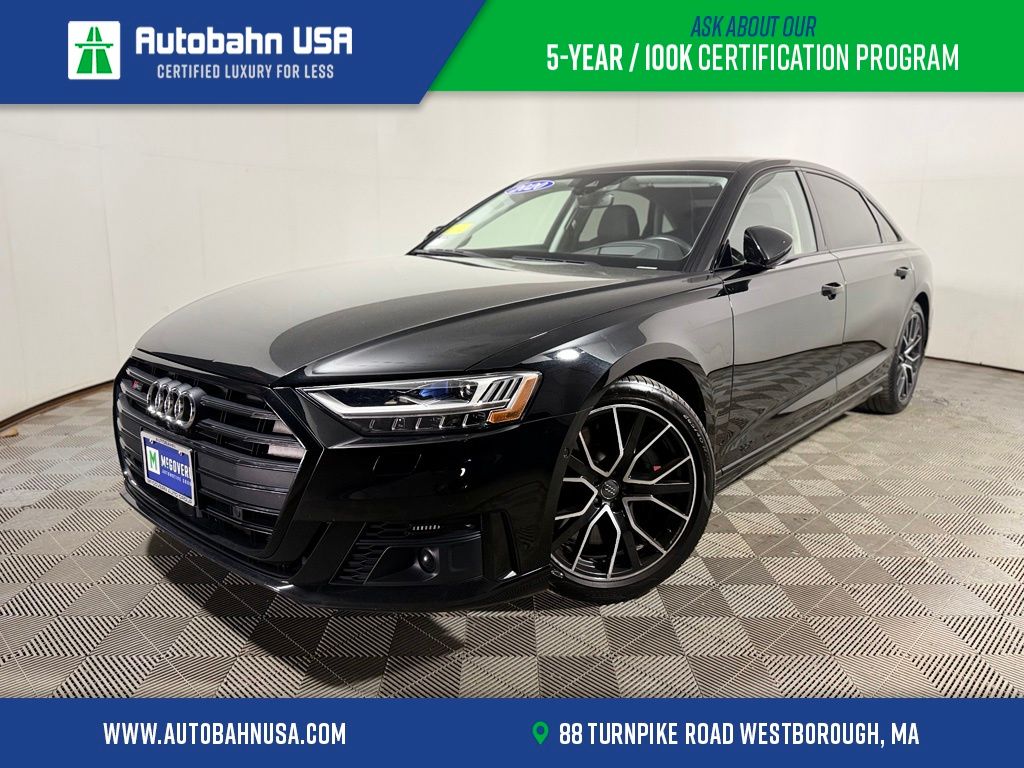 Black 2020 Audi S8 Sedan All-Wheel Drive 8-Speed Automatic