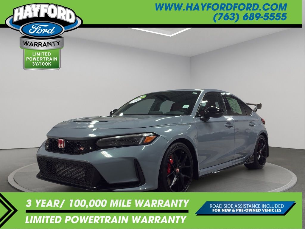 Gray 2024 Honda Civic Type R Hatchback Front-Wheel Drive 6-Speed Manual