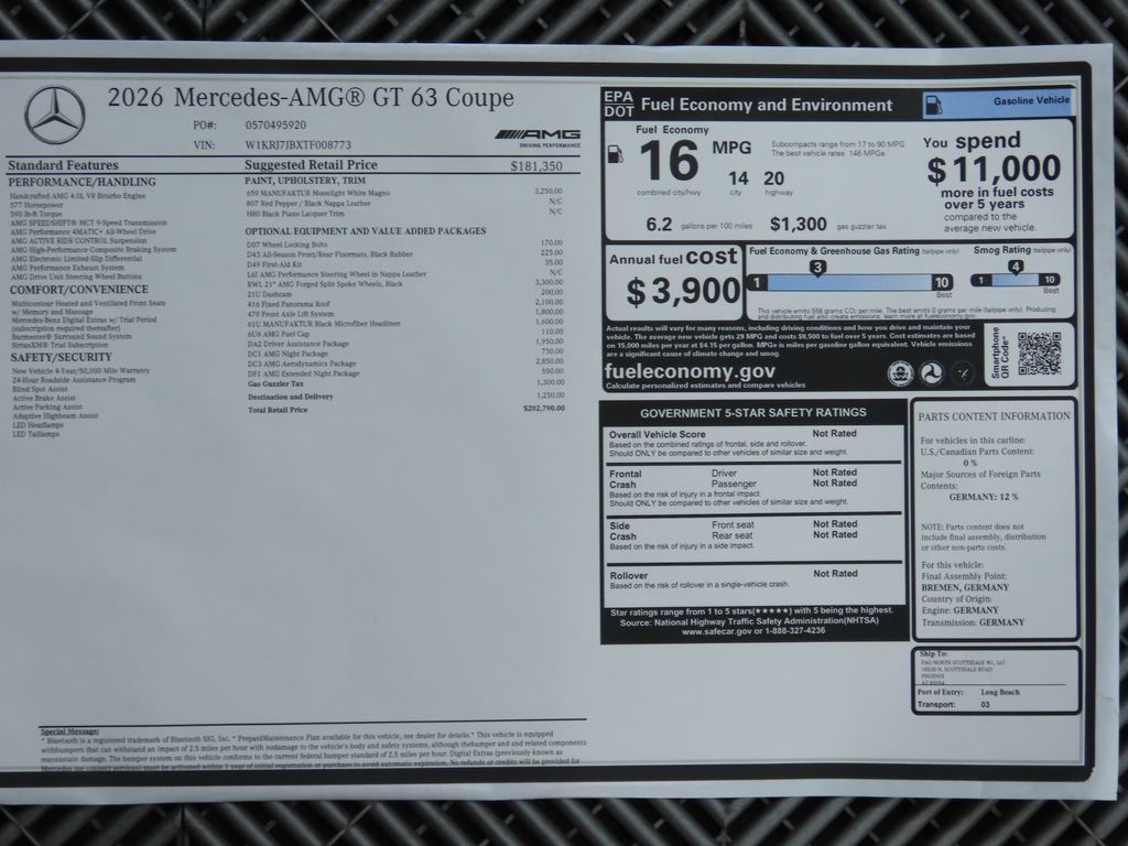 Thumbnail: 2026 Mercedes-Benz AMG GT - 9