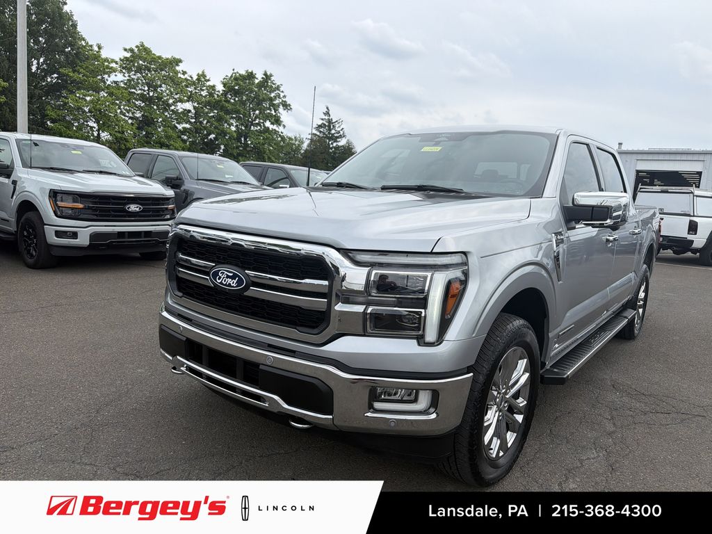 Silver Metallic 2024 Ford F-150 Pickup Truck Four-Wheel Drive Automatic