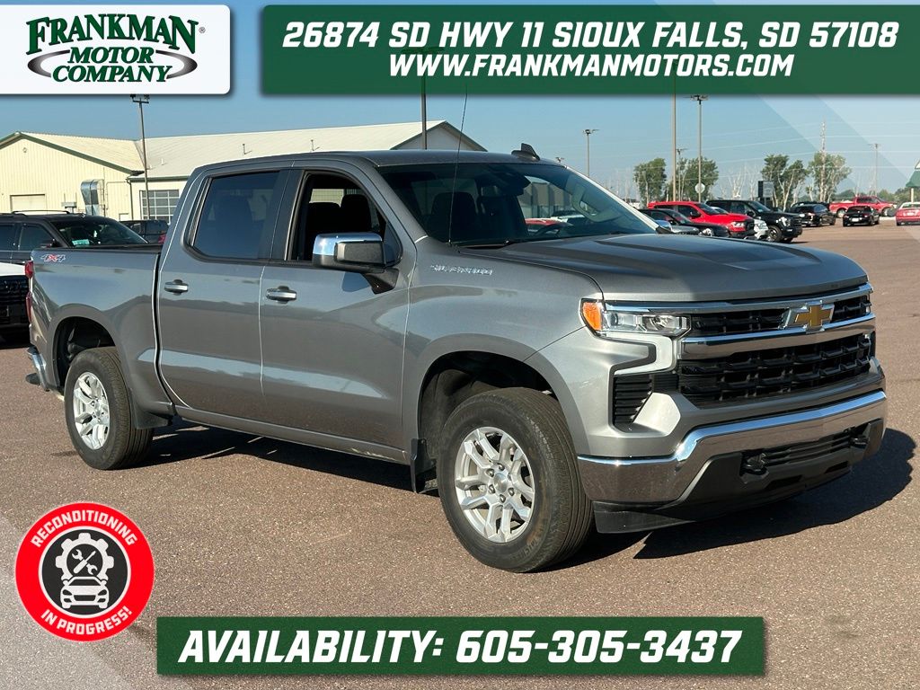Sterling Gray Metallic 2024 Chevrolet Silverado 1500 Pickup Truck Four-Wheel Drive 8-Speed Automatic
