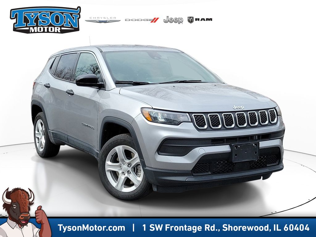 Billet Silver Metallic Clearcoat 2023 Jeep Compass Sport 4WD SUV / Crossover Four-Wheel Drive 8-Speed Automatic