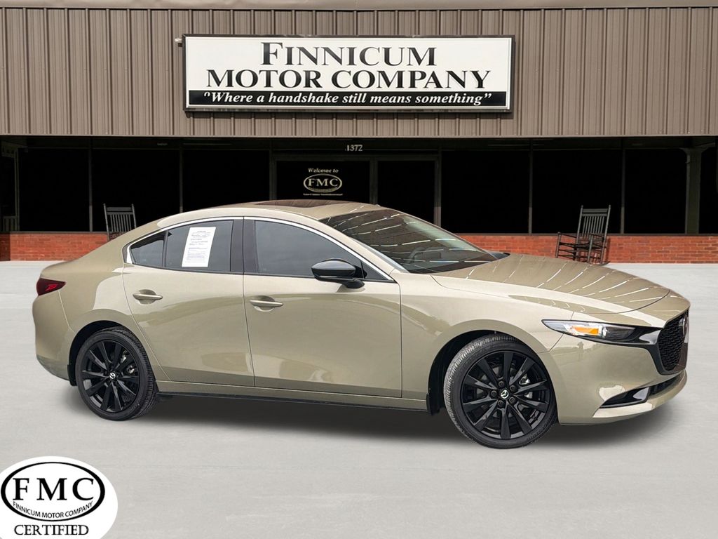 Zircon Sand Metallic 2024 Mazda MAZDA3 2.5 Carbon Turbo AWD Sedan All-Wheel Drive 6-Speed Automatic
