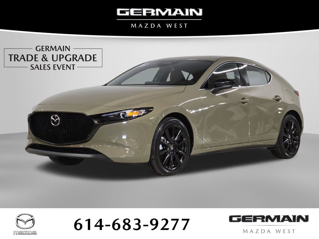 Zircon Sand Metallic 2025 Mazda MAZDA3 2.5 S Carbon Turbo Hatchback AWD Hatchback All-Wheel Drive 6-Speed Automatic
