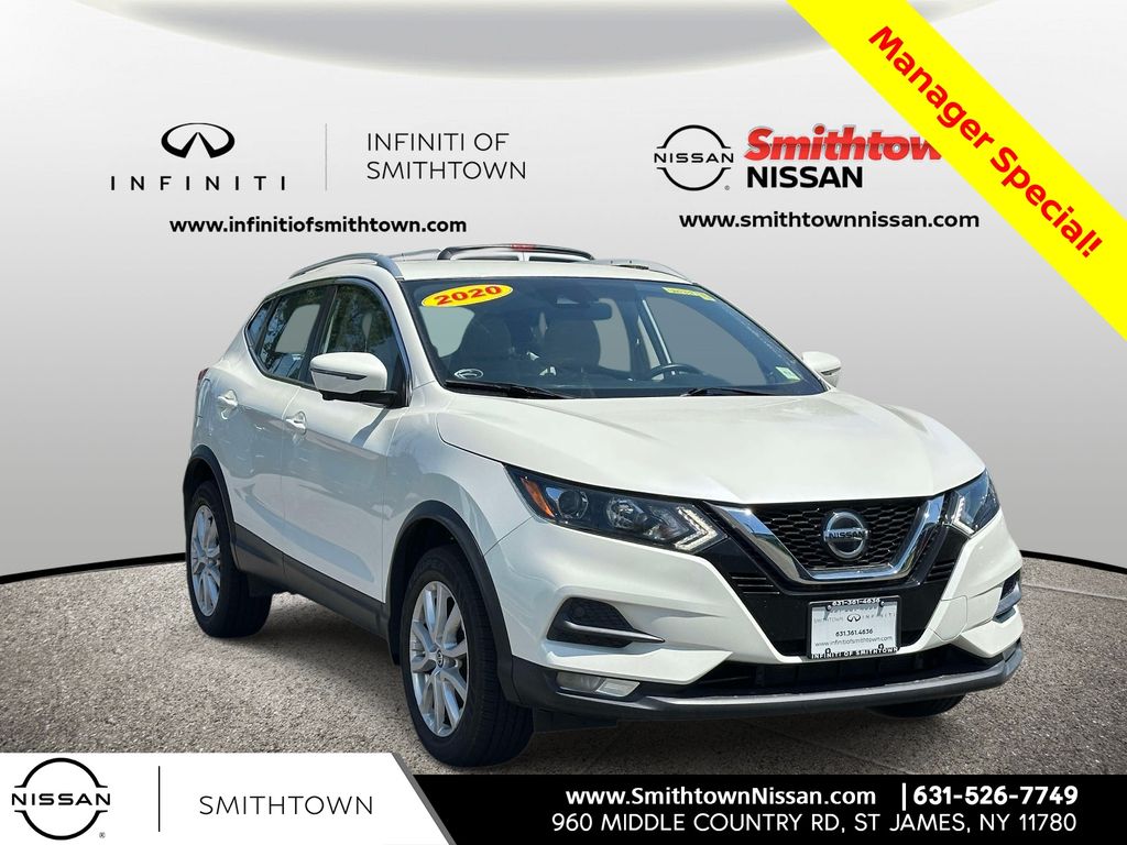 Pearl White 2020 Nissan Rogue Sport SV AWD SUV / Crossover All-Wheel Drive Continuously Variable Transmission