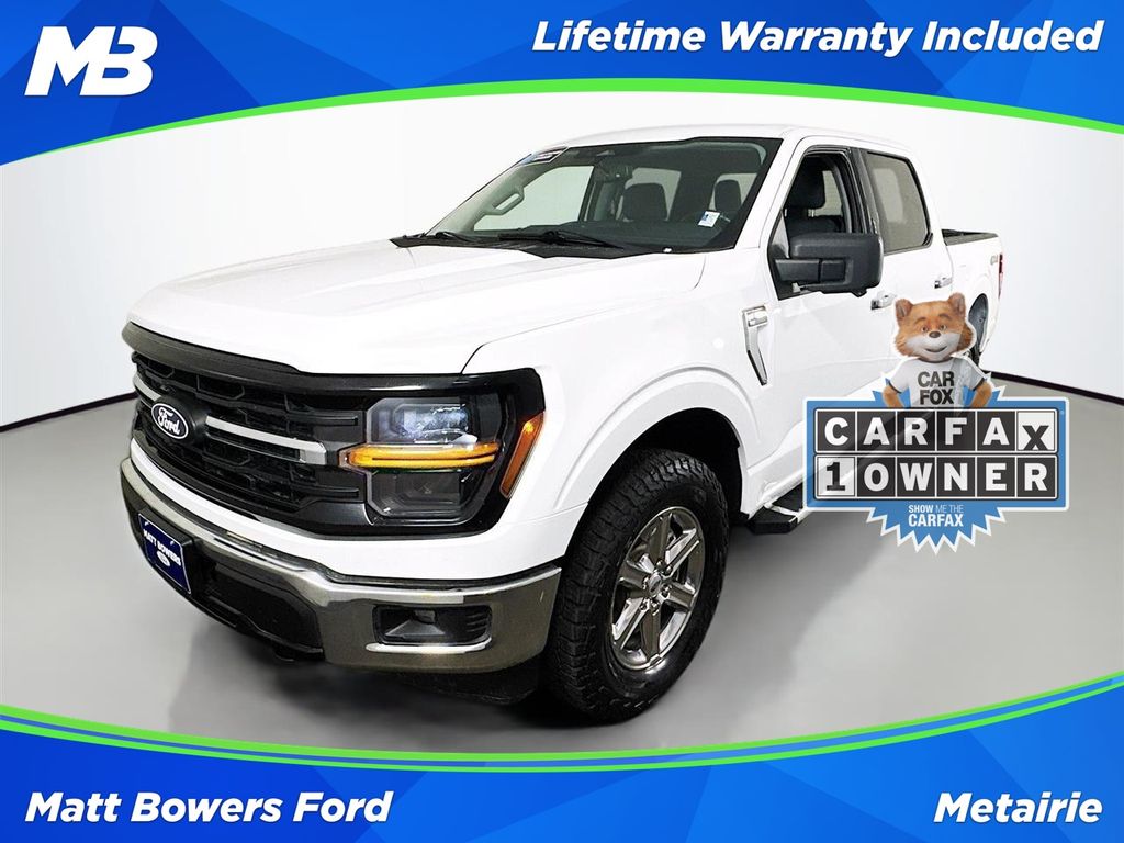 Oxford White 2024 Ford F-150 XLT SuperCrew 4WD Pickup Truck Four-Wheel Drive Automatic