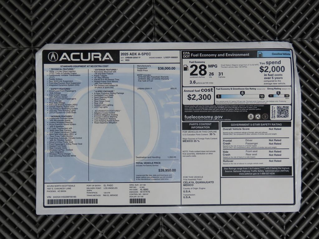 2025 Acura ADX A-SPEC 9