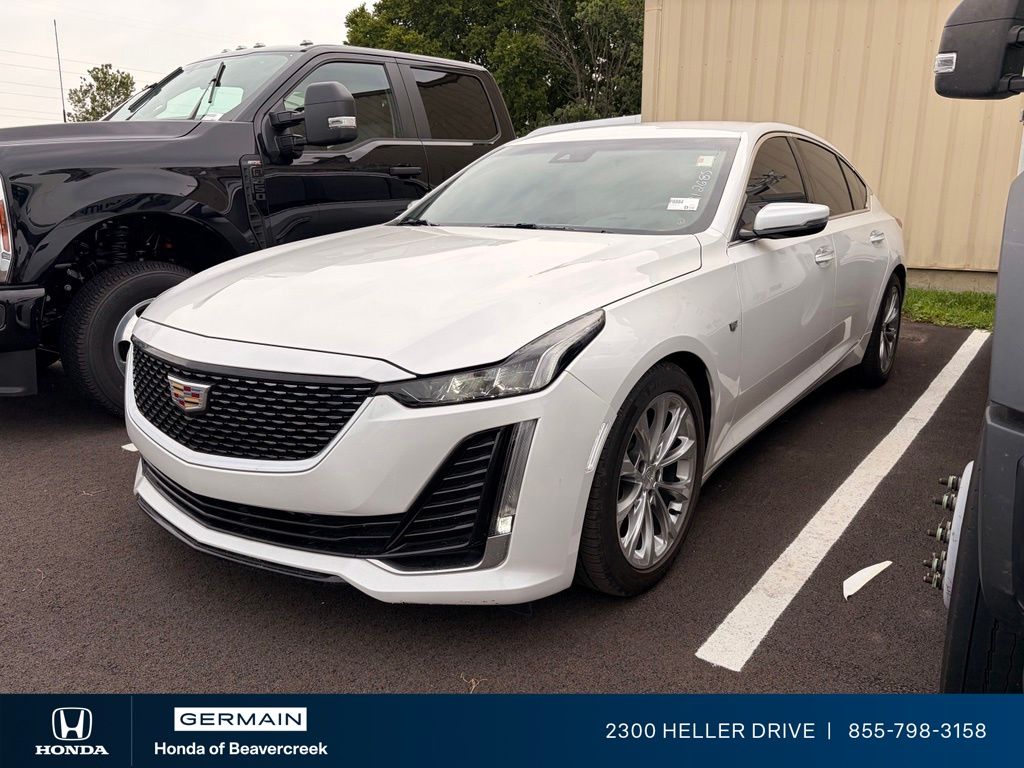 Used 2021 White Cadillac Premium Luxury image 2