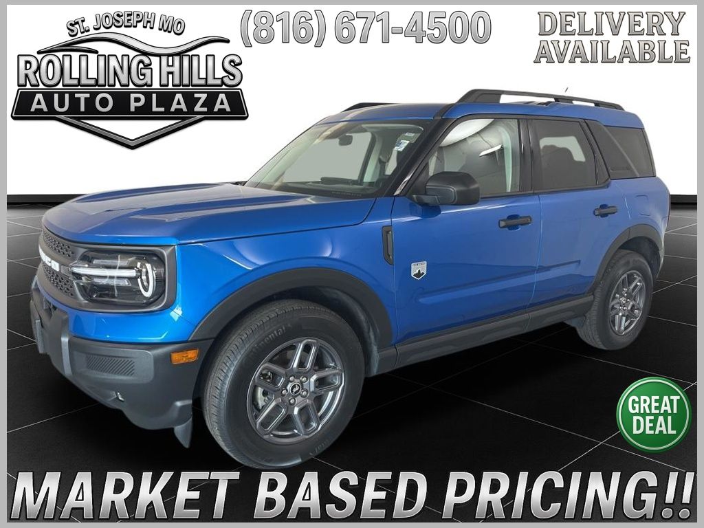 Blue Metallic 2025 Ford Bronco Sport Big Bend AWD SUV / Crossover All-Wheel Drive 8-Speed Automatic