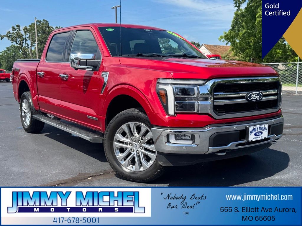 Red Metallic 2024 Ford F-150 Pickup Truck Four-Wheel Drive Automatic
