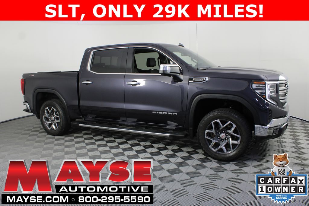 Titanium Rush Metallic 2025 GMC Sierra 1500 SLT Crew Cab 4WD Pickup Truck Four-Wheel Drive Automatic