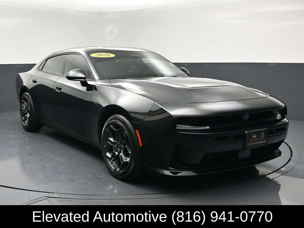 Diamond Black Crystal Pearlcoat 2026 Dodge Charger Sedan All-Wheel Drive 8-Speed Automatic