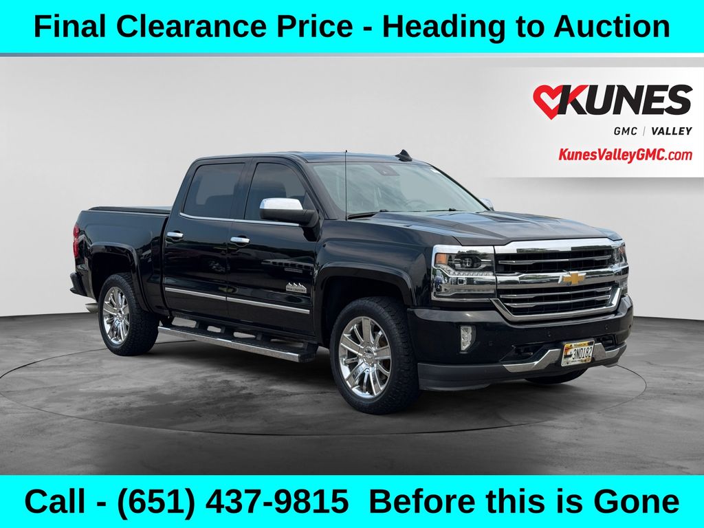 Black 2017 Chevrolet Silverado 1500 Pickup Truck Four-Wheel Drive 8-Speed Automatic Overdrive