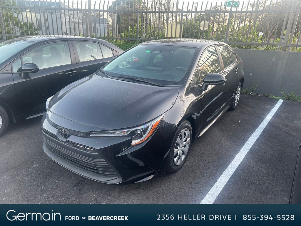 Black 2022 Toyota Corolla LE FWD Sedan Front-Wheel Drive Continuously Variable Transmission