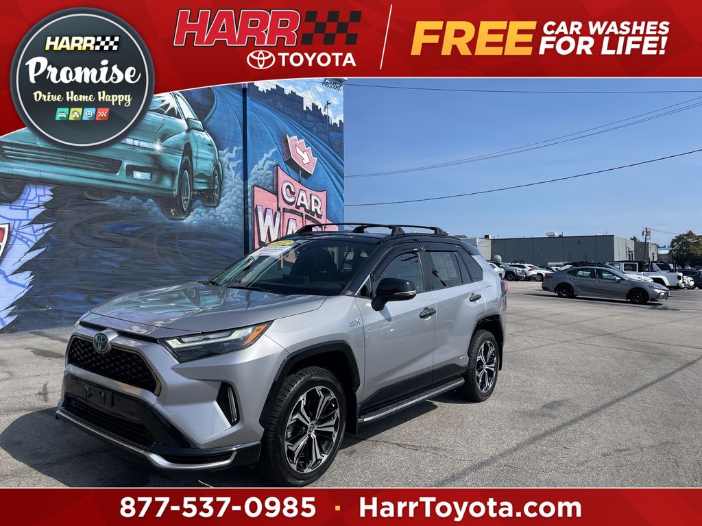 Silver Sky Metallic/Midnight Black Metallic 2022 Toyota RAV4 Prime SUV / Crossover All-Wheel Drive Continuously Variable Transmission