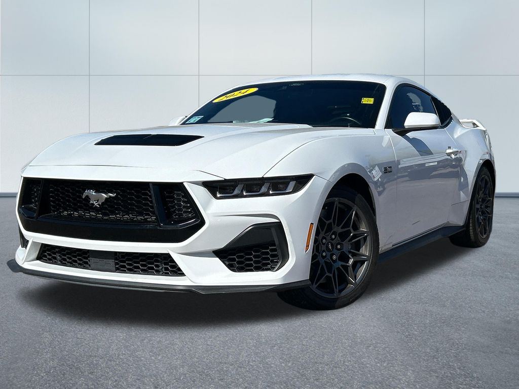 Oxford White 2024 Ford Mustang Coupe Rear-Wheel Drive Automatic