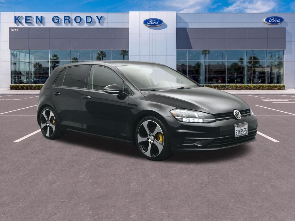 Deep Black Pearl 2020 Volkswagen Golf Hatchback Front-Wheel Drive 6-Speed Manual